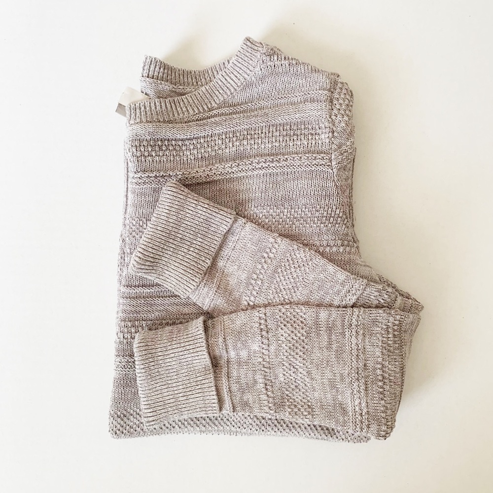 Loft textured beige sweater